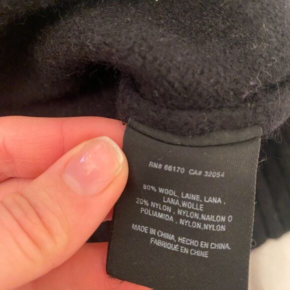 Anthropologie Moth Black Rib Knit Turtleneck Sweater - Picture 6 of 7